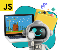 Язык программирования JavaScript + AI. Проектное обучение + геймификация + AI-помощники - КИБЕРшкола программирования для детей, компьютерные курсы для школьников, начинающих и подростков - KIBERone г. Тверской