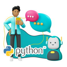 Умный чат-бот на Python - КИБЕРшкола программирования для детей, компьютерные курсы для школьников, начинающих и подростков - KIBERone г. Тверской